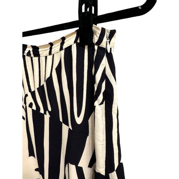 Anthropologie Maeve Ava Zebra Printed A Line Skirt  2 Classy Boho Knee Length - Picture 6 of 8